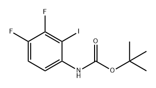Carbamic acid, (3,4-difluoro-2-iodophenyl)-, 1,1-dimethylethyl ester (9CI) Structure