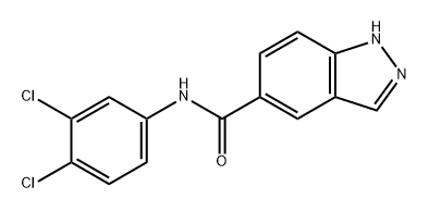 1H-Indazole-5-carboxamide, N-(3,4-dichlorophenyl)- Structure