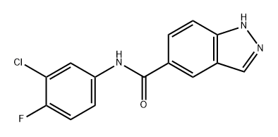 1H-Indazole-5-carboxamide, N-(3-chloro-4-fluorophenyl)-|