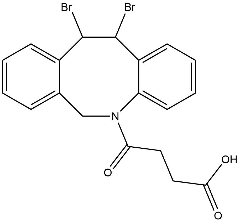 Dibenz[b,f]azocine-5(6H)-butanoic acid, 11,12-dibromo-11,12-dihydro-γ-oxo-,1619908-21-2,结构式