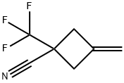 3-methylidene-1-(trifluoromethyl)cyclobutane-1-carbonitrile Structure