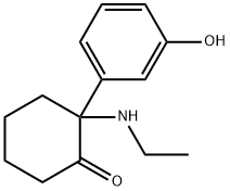 Cyclohexanone, 2-(ethylamino)-2-(3-hydroxyphenyl)- Struktur