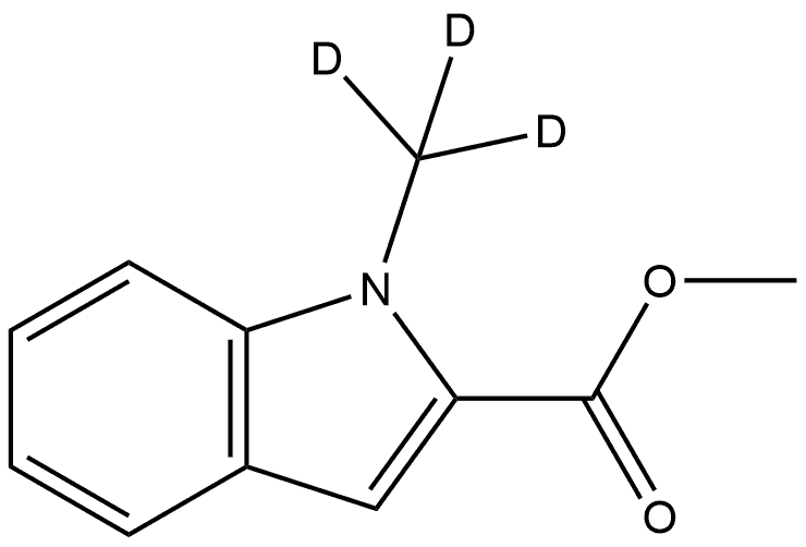 Methyl 1-(methyl-d3)-1H-indole-2-carboxylate Structure