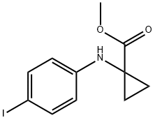 Cyclopropanecarboxylic acid, 1-[(4-iodophenyl)amino]-, methyl ester Structure