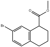 Methyl 7-bromo-1,2,3,4-tetrahydro-1-naphthalenecarboxylate Structure