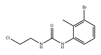 Urea, N-(3-bromo-2-methylphenyl)-N'-(2-chloroethyl)- Structure
