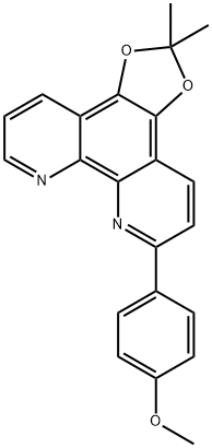 6-(4-METHOXYPHENYL)-2,2-DIMETHYL-[1,3]DIOXOLO[4,5-F][1,10]PHENANTHROLINE Struktur