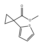 Cyclopropanecarboxylic acid, 1-(2-thienyl)-, Methyl ester 结构式