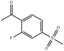 2'-Fluoro-4'-(methylsulfonyl)acetophenone Structure