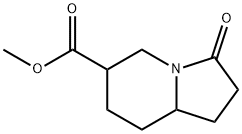 6-Indolizinecarboxylic acid, octahydro-3-oxo-, methyl ester Structure