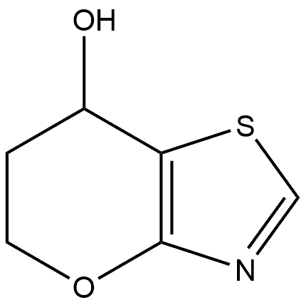 6,7-Dihydro-5H-pyrano[2,3-d]thiazol-7-ol Struktur