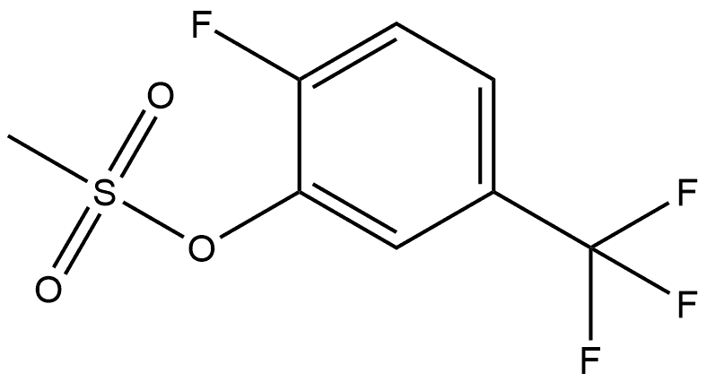 Phenol, 2-fluoro-5-(trifluoromethyl)-, 1-methanesulfonate Structure