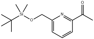 1-(6-(((tert-Butyldimethylsilyl)oxy)methyl)pyridin-2-yl)ethanone 结构式