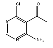Ethanone, 1-(4-amino-6-chloro-5-pyrimidinyl)- Structure