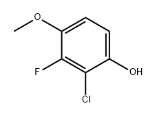 2-氯-3-氟-4-甲氧基苯酚 结构式