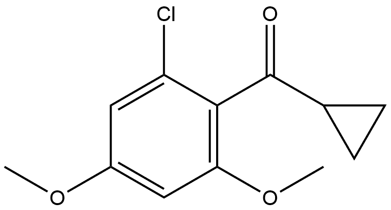 (2-Chloro-4,6-dimethoxyphenyl)cyclopropylmethanone Struktur