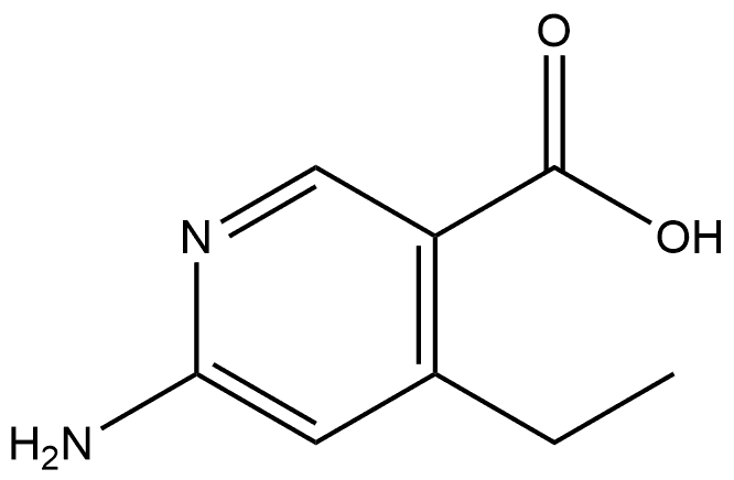 6-Amino-4-ethyl-3-pyridinecarboxylic acid Struktur