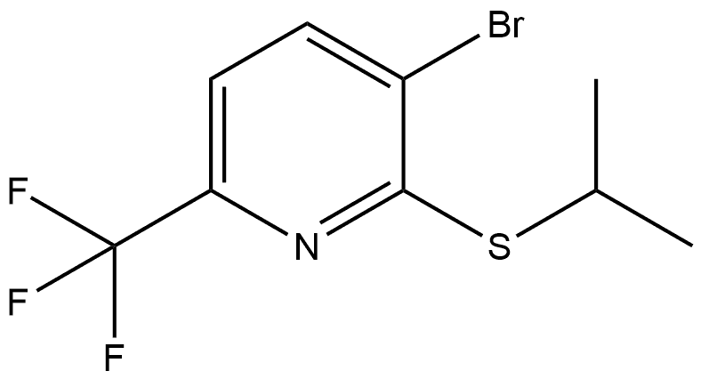 3-Bromo-2-[(1-methylethyl)thio]-6-(trifluoromethyl)pyridine Struktur