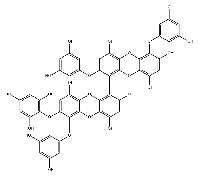 1621988-60-0 [1,1'-Bidibenzo[b,e][1,4]dioxin]-2,4,4',7',9,9'-hexol, 2',6,6'-tris(3,5-dihydroxyphenoxy)-7-(2,4,6-trihydroxyphenoxy)-