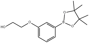 Ethanol, 2-[3-(4,4,5,5-tetramethyl-1,3,2-dioxaborolan-2-yl)phenoxy]- Structure