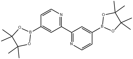 4,4'-双(4,4,5,5-四甲基-1,3,2-二氧杂硼烷-2-基)-2,2'-联吡啶,1622217-09-7,结构式
