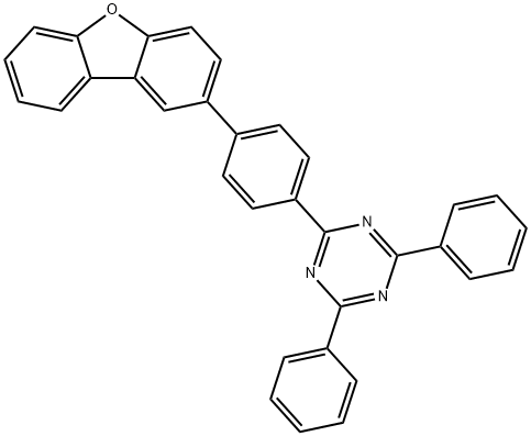1,3,5-Triazine, 2-[4-(2-dibenzofuranyl)phenyl]-4,6-diphenyl- Structure