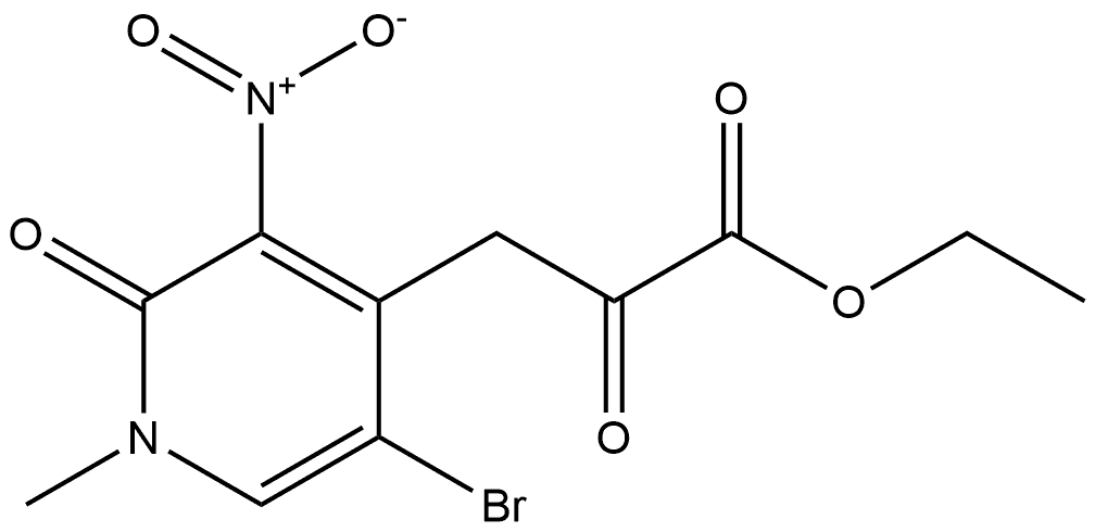 4-Pyridinepropanoic acid, 5-bromo-1,2-dihydro-1-methyl-3-nitro-α,2-dioxo-, ethyl ester