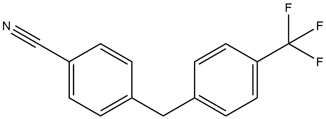 4-(4-(三氟甲基)苄基)苄腈,1622832-37-4,结构式