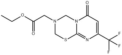 1622837-13-1 Ethyl 2-(6-oxo-8-(trifluoromethyl)pyrimido[2,1-b][1,3,5]thiadiazin-3(2H,4H,6H)-yl)acetate