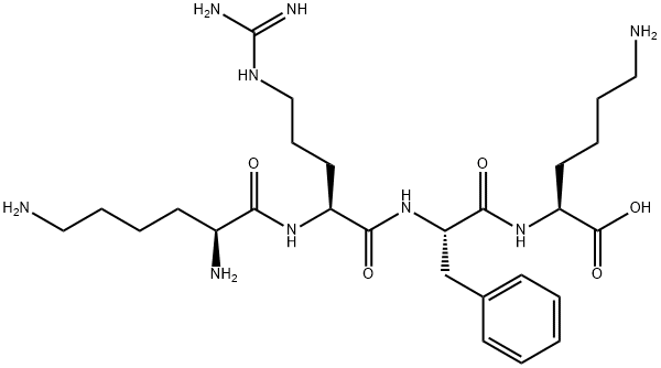 L-Lysine, L-lysyl-L-arginyl-L-phenylalanyl- Structure