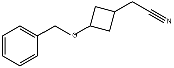 Cyclobutaneacetonitrile, 3-(phenylmethoxy)- Structure