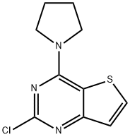 2-Chloro-4-(pyrrolidin-1-yl)thieno[3,2-d]pyrimidine Struktur