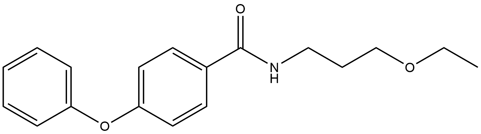 N-(3-Ethoxypropyl)-4-phenoxybenzamide Structure