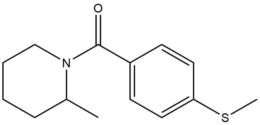 (2-Methyl-1-piperidinyl)[4-(methylthio)phenyl]methanone Structure