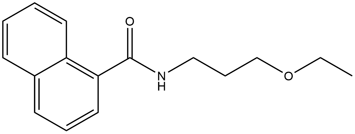 N-(3-Ethoxypropyl)-1-naphthalenecarboxamide Structure