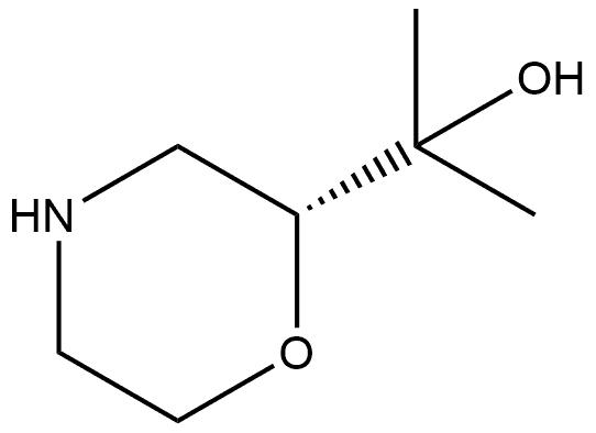 2-Morpholinemethanol,α,α-dimethyl-, (2R)- Structure