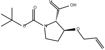 1,2-Pyrrolidinedicarboxylic acid, 3-(2-propen-1-yloxy)-, 1-(1,1-dimethylethyl) ester, (2S,3S)-|BOC-反式-3-烯丙氧基-L-脯氨酸