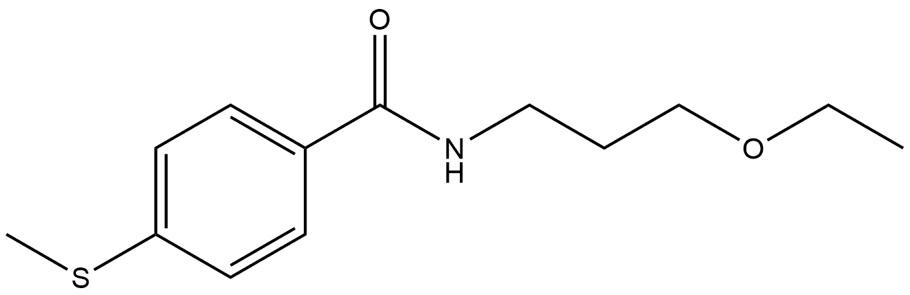 N-(3-Ethoxypropyl)-4-(methylthio)benzamide Structure