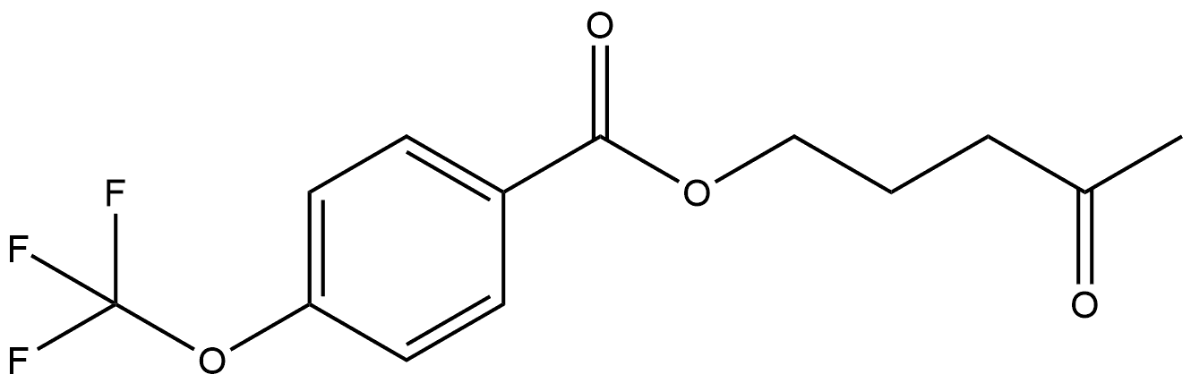 4-Oxopentyl 4-(trifluoromethoxy)benzoate,1624024-01-6,结构式