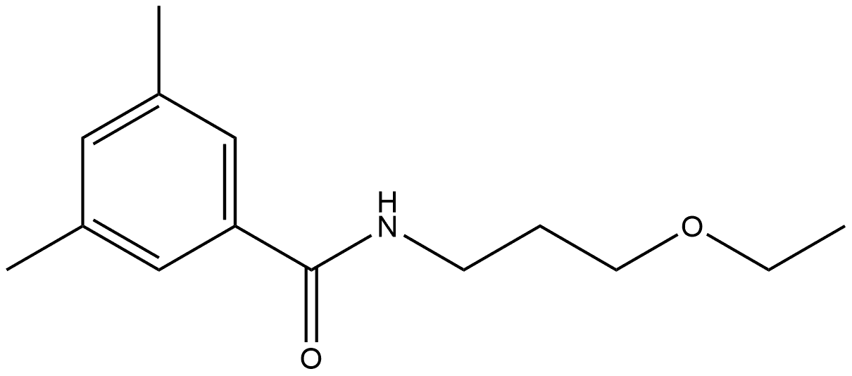 N-(3-Ethoxypropyl)-3,5-dimethylbenzamide 结构式
