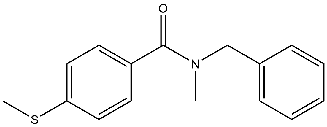 N-Methyl-4-(methylthio)-N-(phenylmethyl)benzamide Structure
