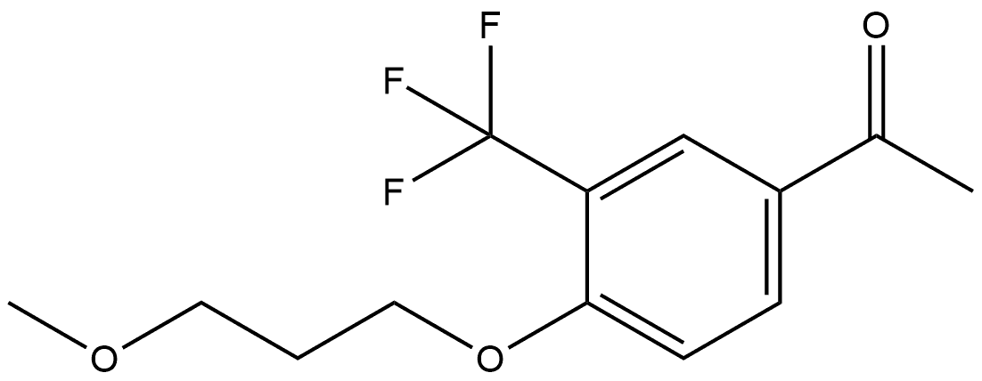 1-[4-(3-Methoxypropoxy)-3-(trifluoromethyl)phenyl]ethanone Structure