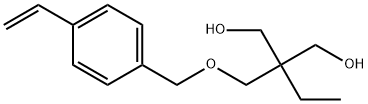 2-[[(4-Ethenylphenyl)methoxy]methyl]-2-ethyl-1,3-propanediol 化学構造式