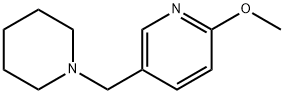 2-甲氧基-5-[(哌啶-1-基)甲基]吡啶 结构式