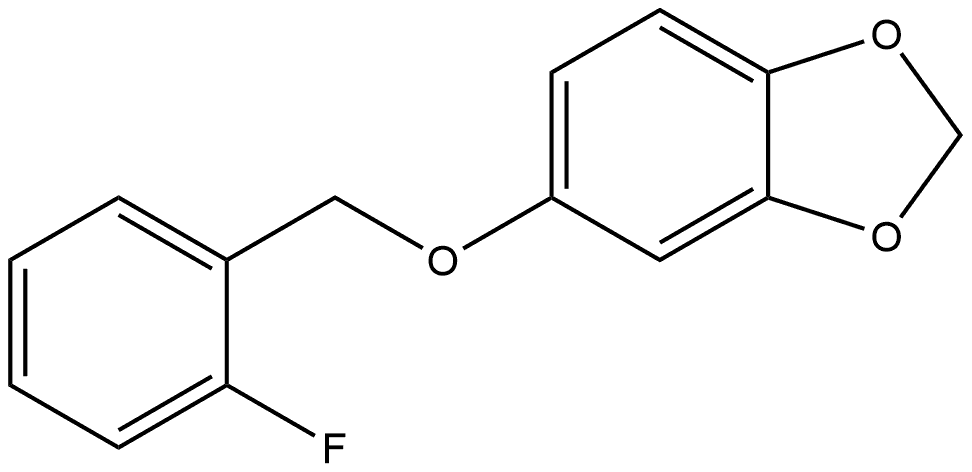 5-[(2-Fluorophenyl)methoxy]-1,3-benzodioxole Structure