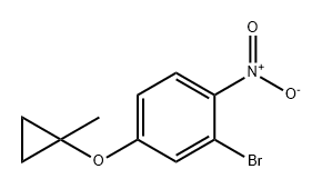 Benzene, 2-bromo-4-[(1-methylcyclopropyl)oxy]-1-nitro-,1626355-69-8,结构式