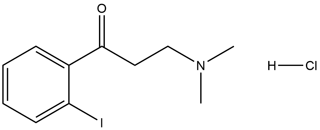 3-(Dimethylamino)-1-(2-iodophenyl)-1-propanone Hydrochloride Structure
