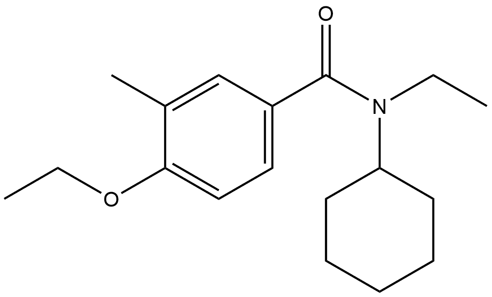 N-Cyclohexyl-4-ethoxy-N-ethyl-3-methylbenzamide,1626526-80-4,结构式