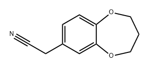 3,4-二氢-2H-1,5-苯并二噁英-7-乙腈 结构式
