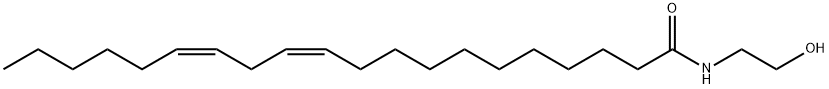 化合物 11(Z),14(Z)-EICOSADIENOIC ACID ETHANOLAMIDE 结构式